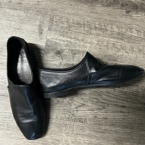 Aquatalia Black Leather Flats - Picture 3 of 5